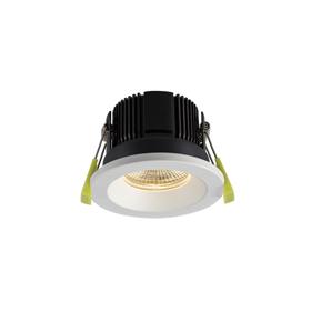 DM200670  Beck 11 FR, 11W, IP65 Matt White LED Recessed Angled Fire Rated Downlight, Cut Out 68mm, 2700K, PLUG IN DRIVER INCLUDED, 3yrs Warranty